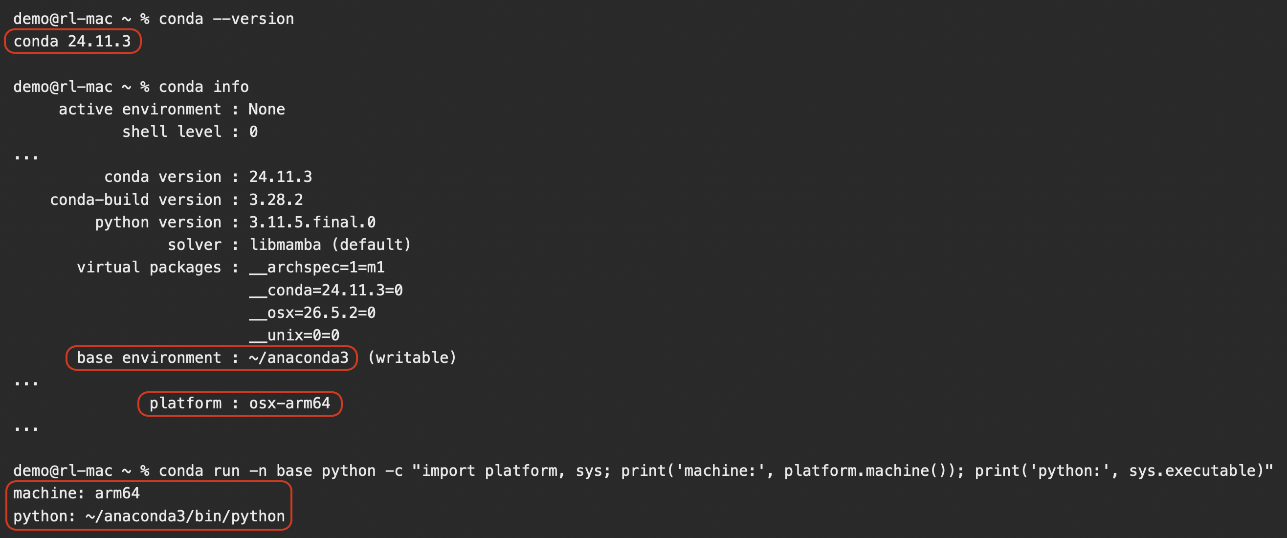 Conda running natively on Apple Silicon