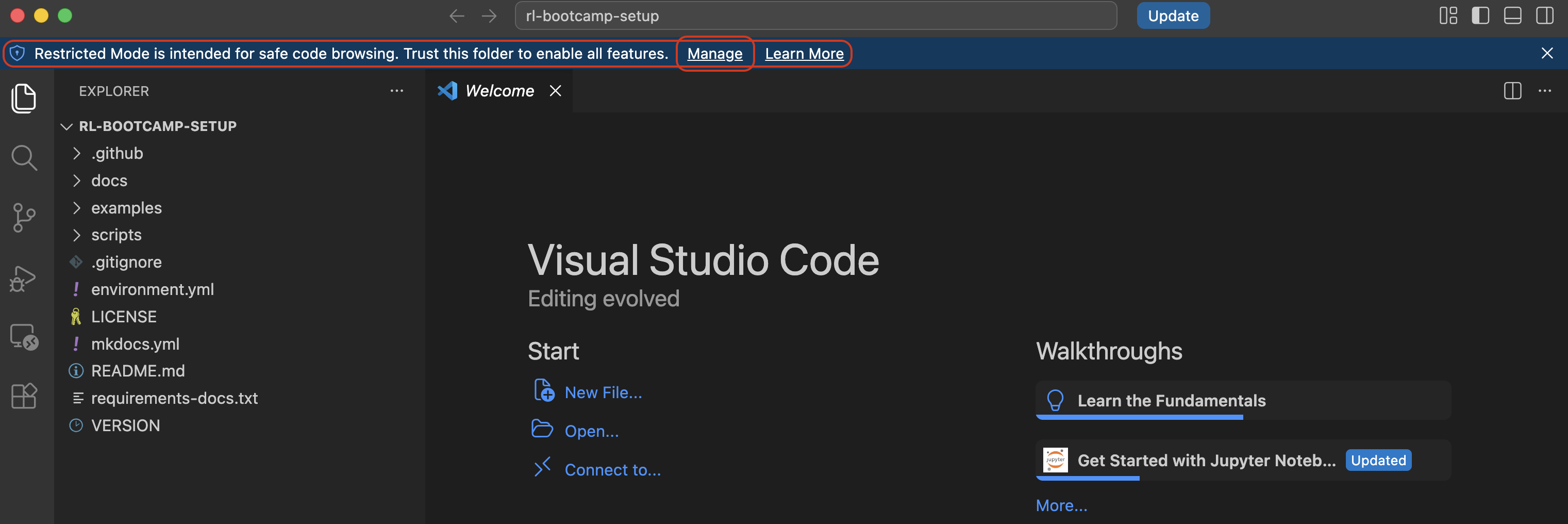 VS Code permission — step 1