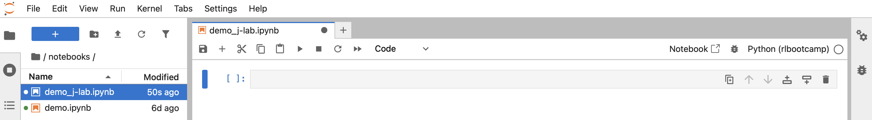 JupyterLab — step 3